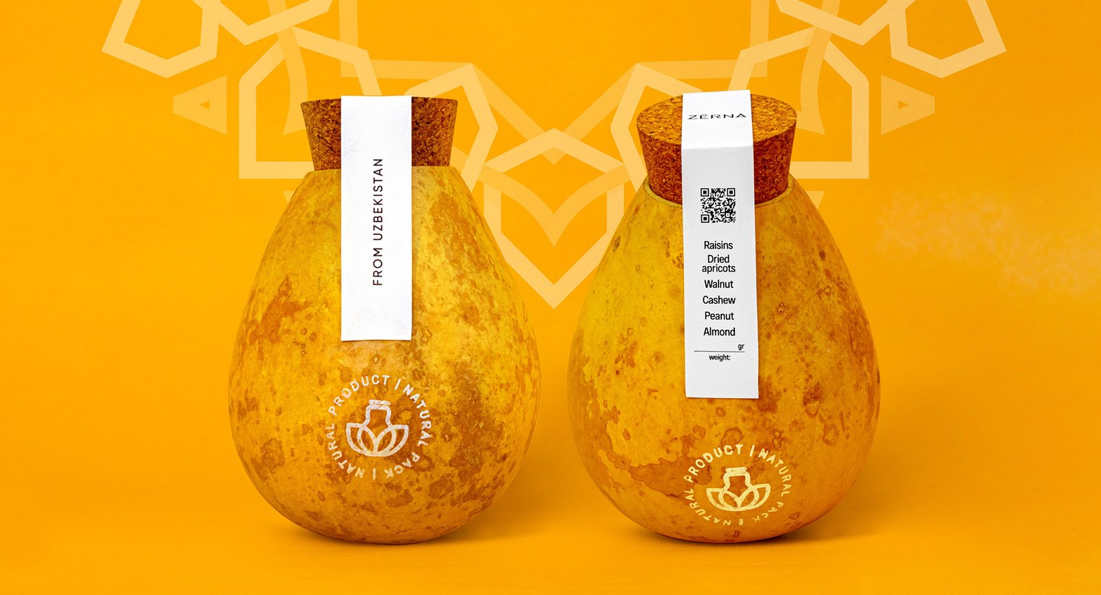 ZЁRNA natural gourd packaging