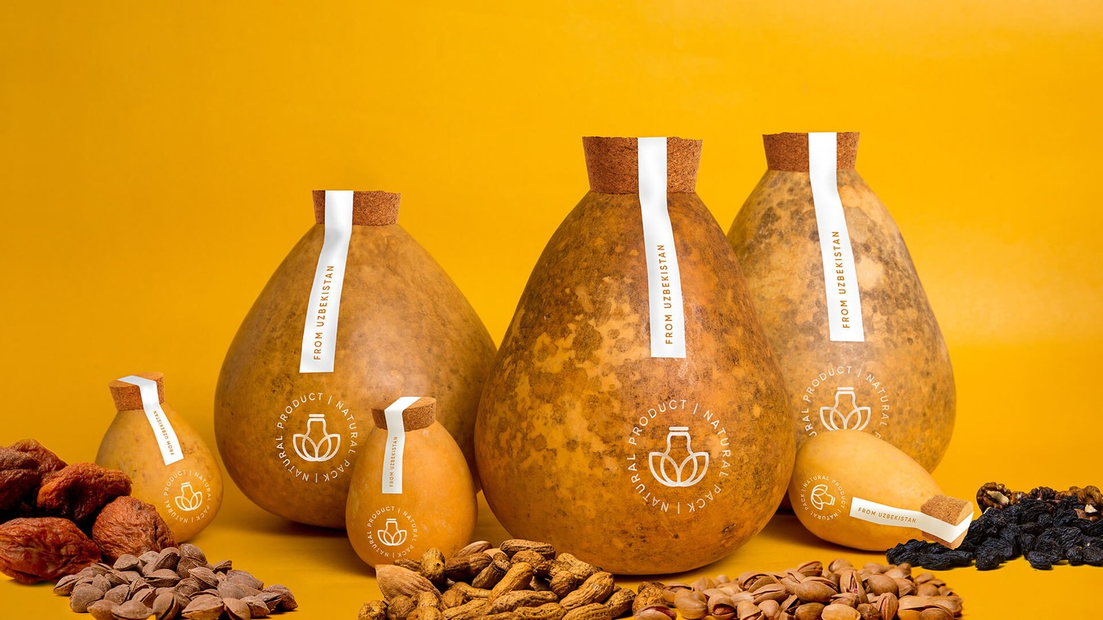 ZЁRNA natural gourd packaging